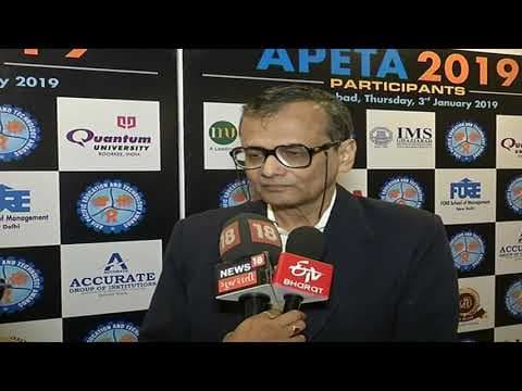 Prof. Goutam Dutta, (Professor of IIM Ahmedabad) in APETA 2019.