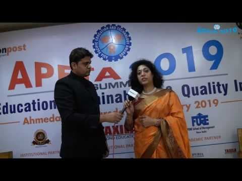Dr. Urvashi Makkar, (Director General - GLBIMR) in APETA 2019.