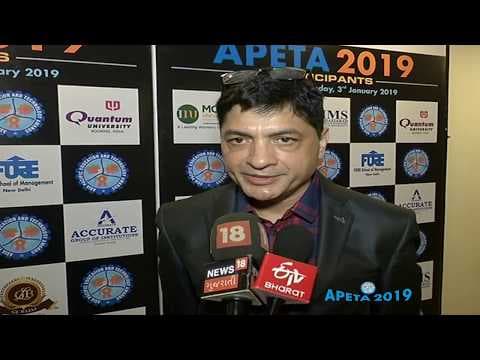 Prof. Kishore Sharma (Mentor - TAXILA Business School) in APETA 2019.