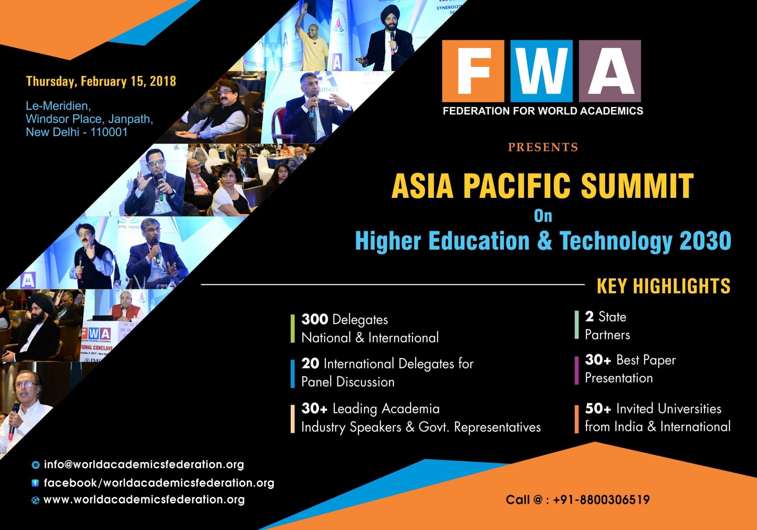 Asia Pacific Summit On Education and Technology 2030